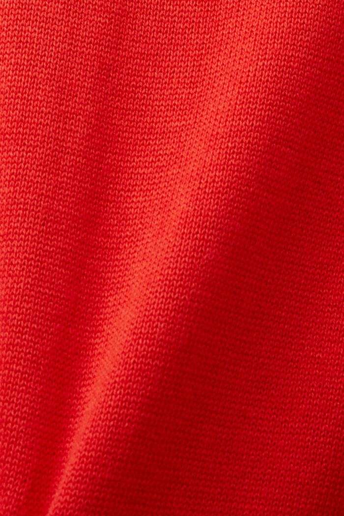 Turtleneck Knit Mini Dress, RED, detail image number 5