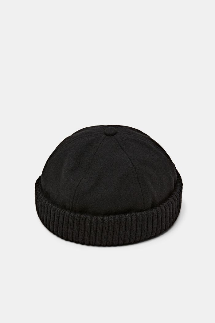 Wool Blend Docker Hat, ANTHRACITE, detail image number 0