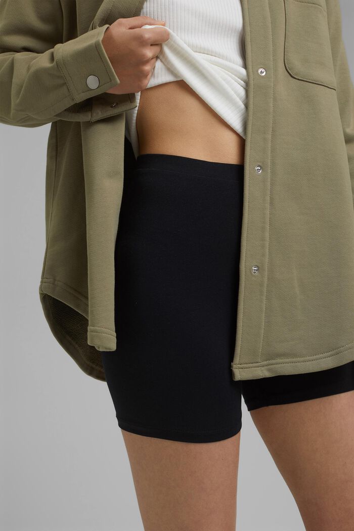 Jersey shorts made of organic cotton, BLACK, detail image number 2