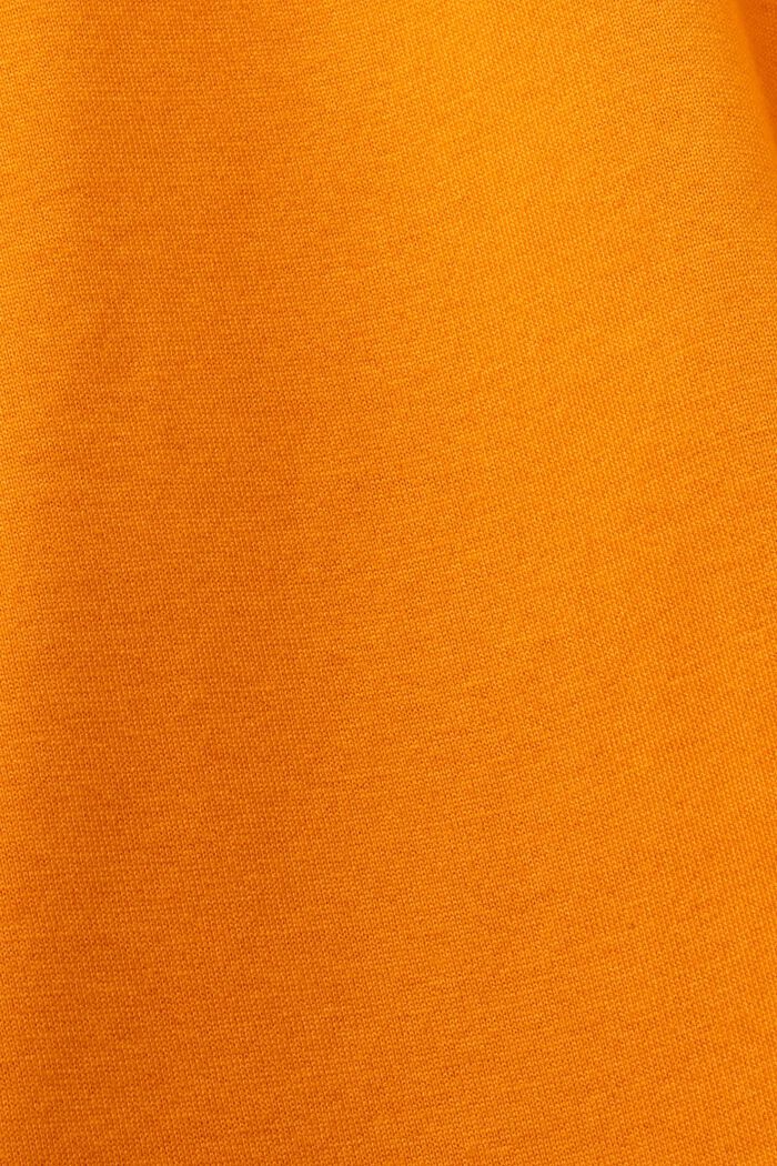 Crewneck t-shirt in a layered look, 100% cotton, BRIGHT ORANGE, detail image number 5