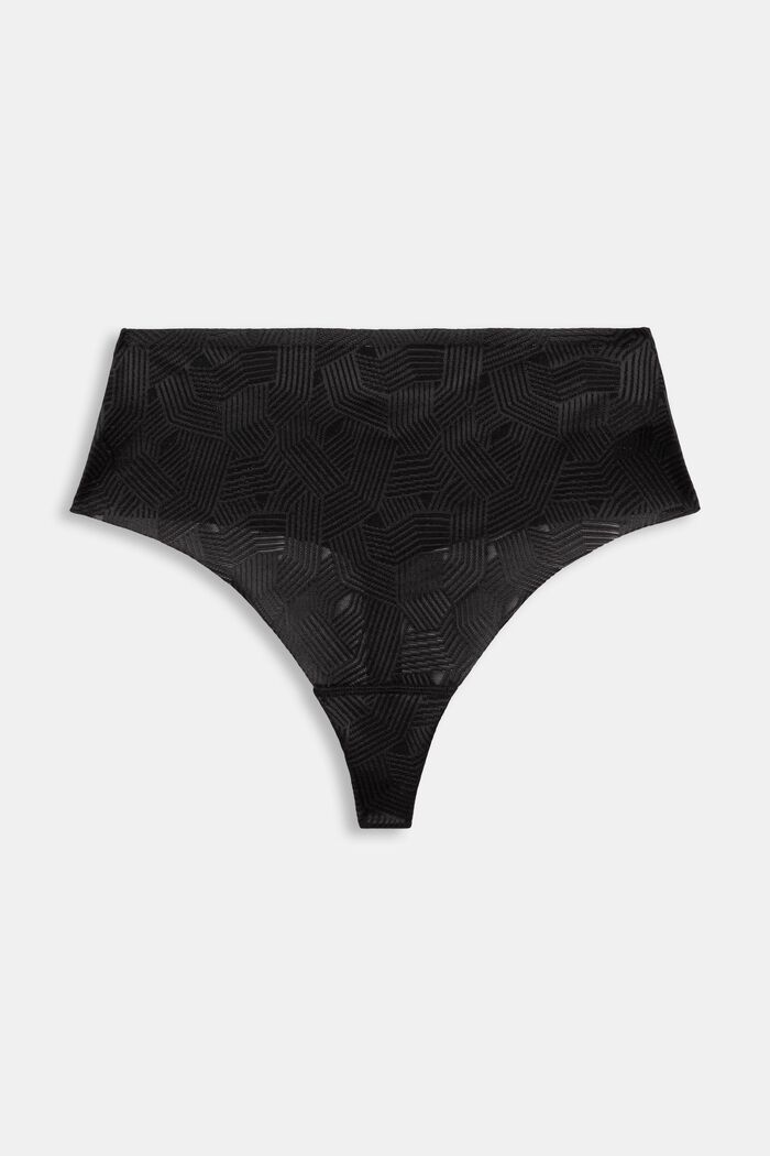 High-rise string panties, BLACK, detail image number 3