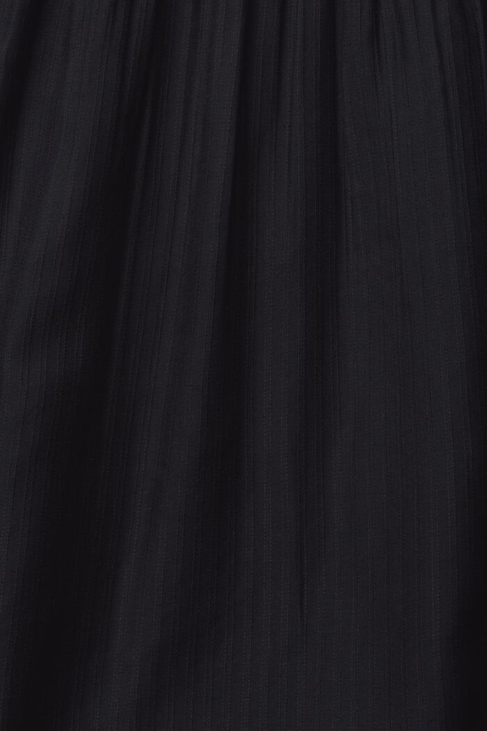 Striped blouse, LENZING™ ECOVERO™, BLACK, detail image number 4