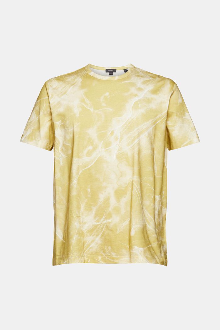 T-shirt with a marbled pattern