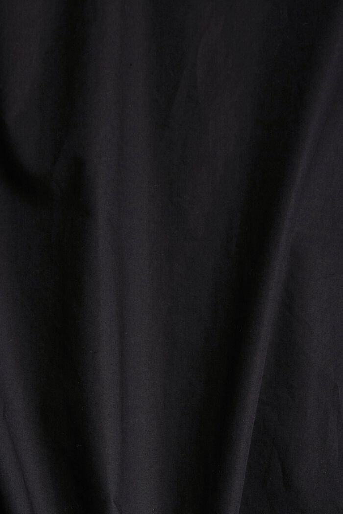 Shirt blouse in 100% cotton, BLACK, detail image number 4