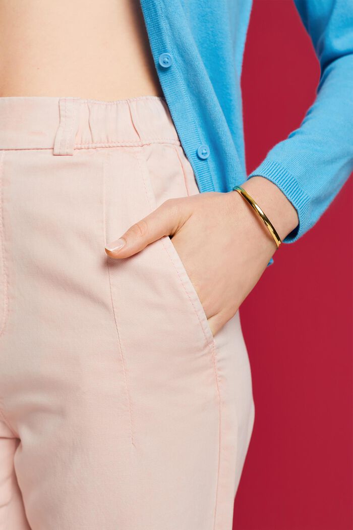 Chino Pull-On Cropped Pants, LIGHT PINK, detail image number 2