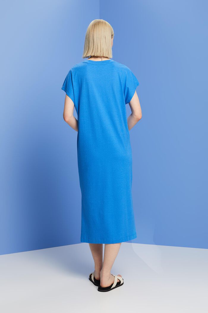 Jersey midi dress, BRIGHT BLUE, detail image number 3