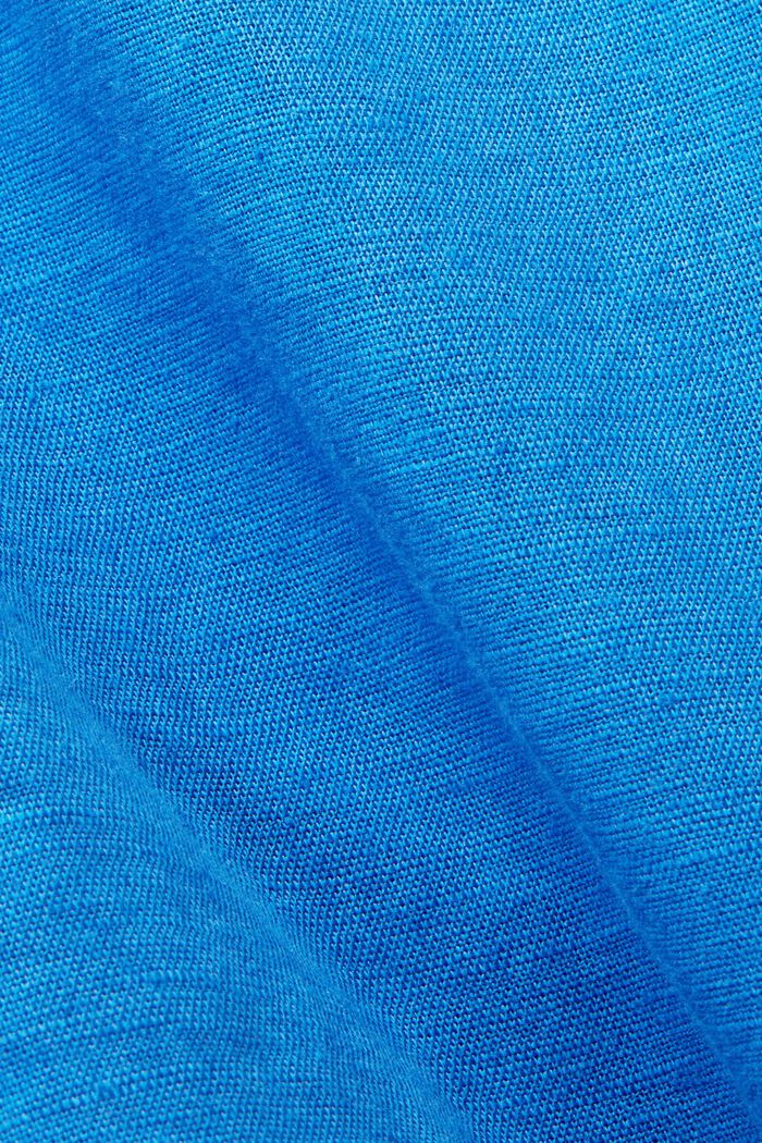 Blouse with keyhole detail, BRIGHT BLUE, detail image number 5