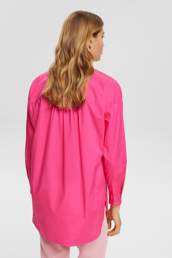 Cotton blouse with a pocket, PINK FUCHSIA, detail image number 3