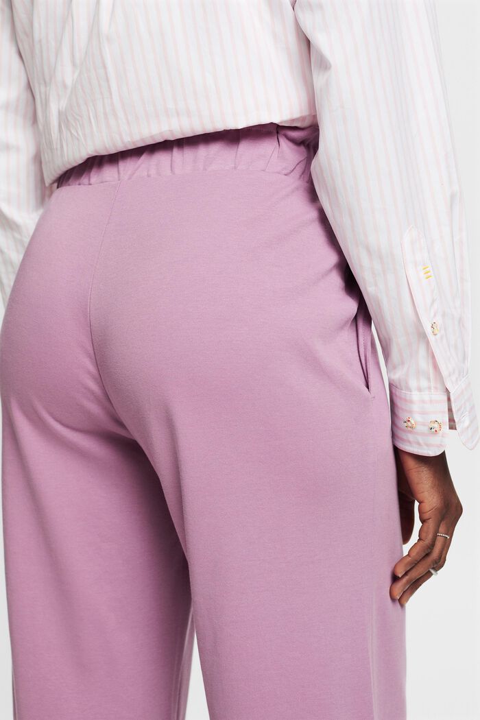 Cropped Culotte Pants, MAUVE, detail image number 3