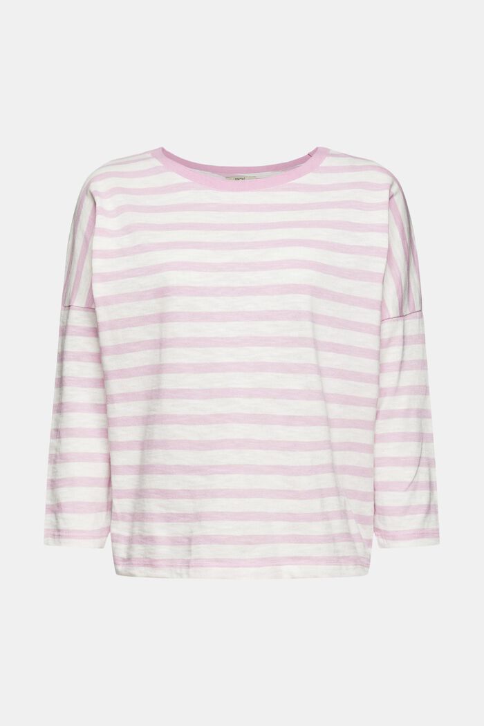 Striped long sleeve top, 100% cotton