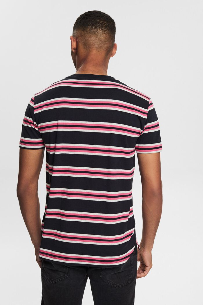 Striped jersey T--shirt with a breast pocket, BLACK, detail image number 3
