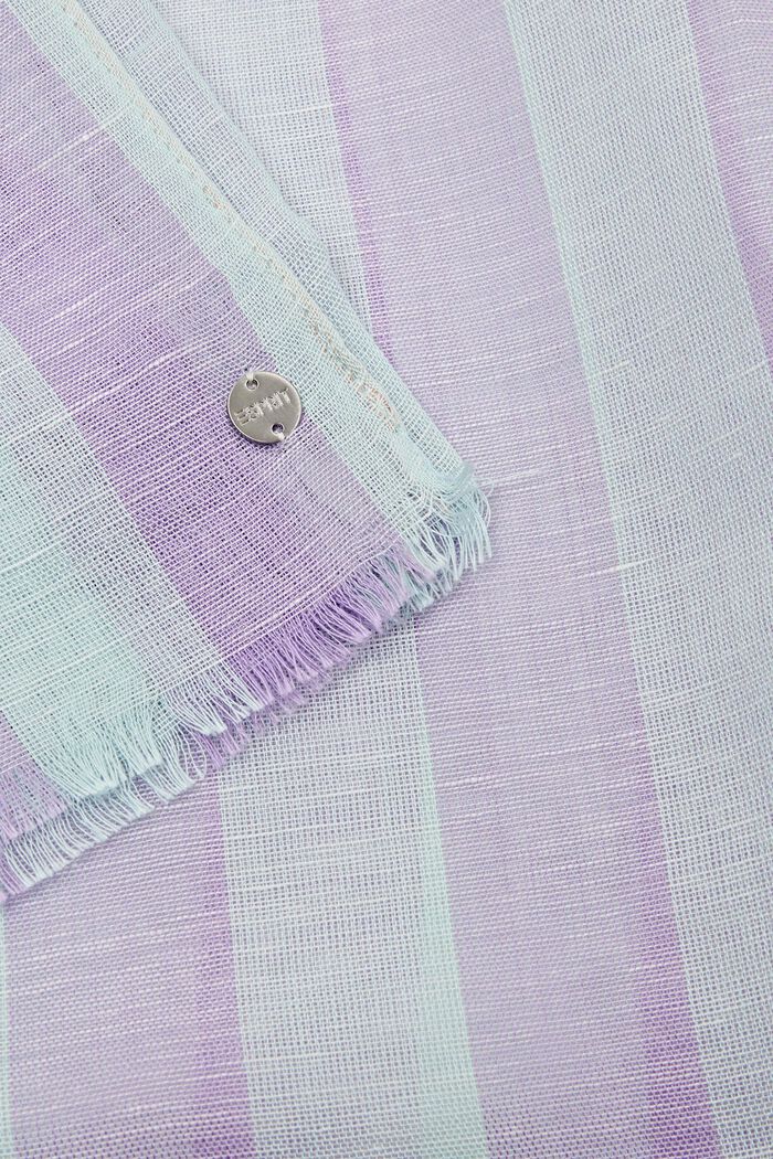 Striped Scarf, LILAC, detail image number 1