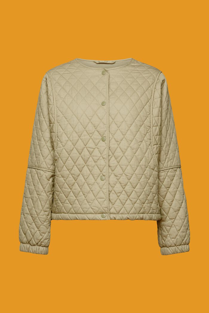 lightweight quilted jacket, KHAKI GREEN, detail image number 6