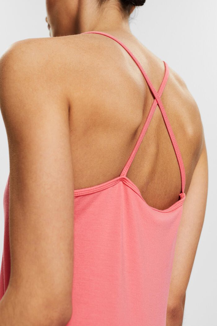 Top with spaghetti straps, CORAL RED, detail image number 2