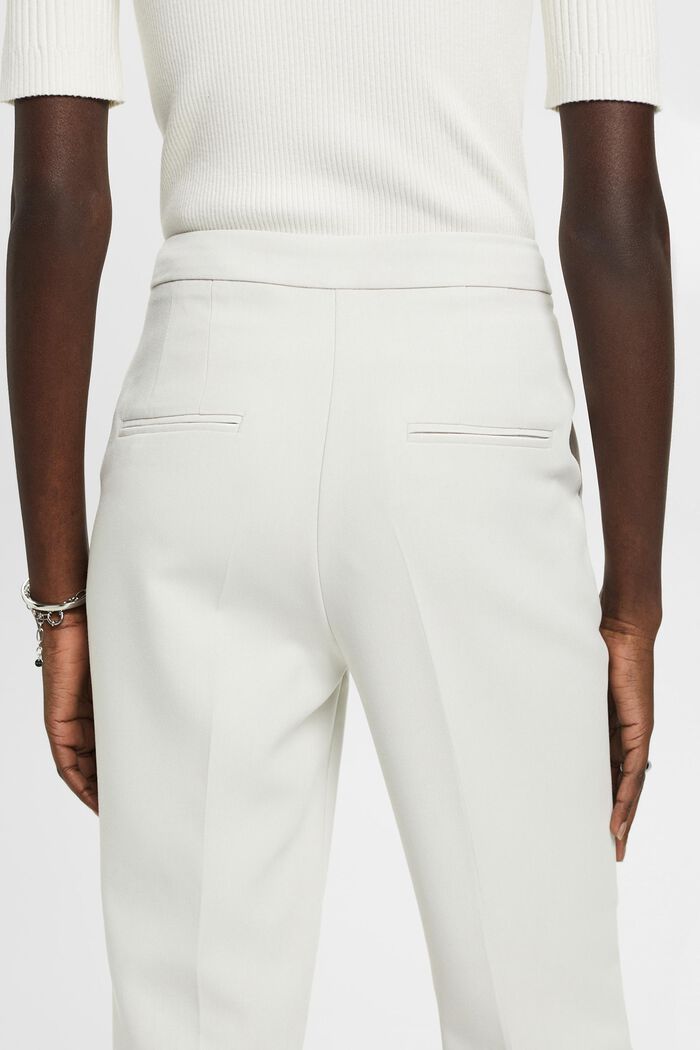 Cropped trousers with elasticated leg cuffs, PASTEL GREY, detail image number 2