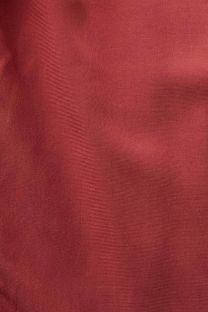 V-neck blouse, LENZING™ ECOVERO™, TERRACOTTA, detail image number 4