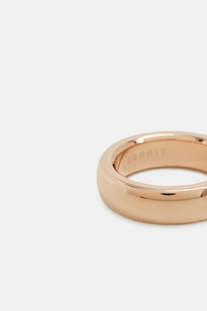 Stainless steel ring, ROSEGOLD, detail image number 1