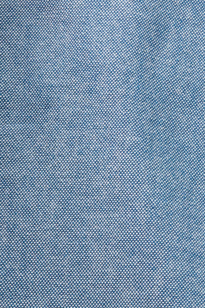 Structured chino trousers, 100% cotton, BLUE, detail image number 6
