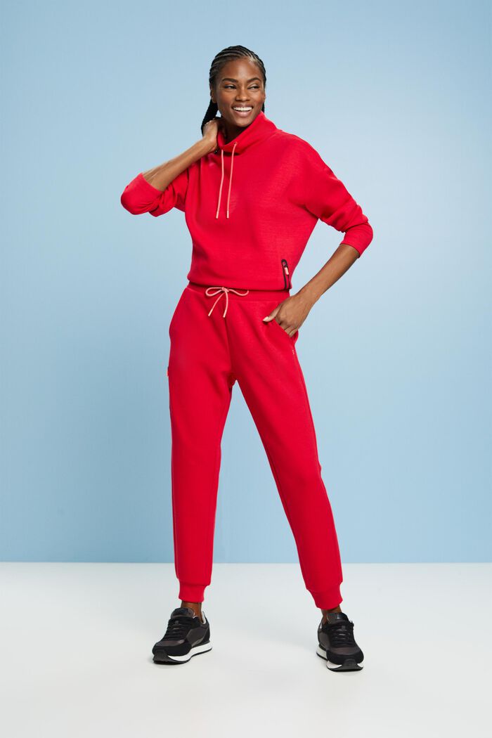 Active Tracksuit Bottoms, LENZING™ ECOVERO™, RED, detail image number 1