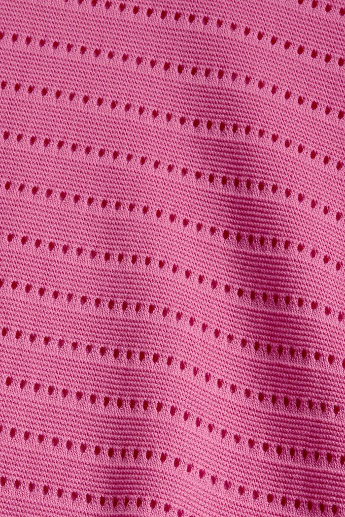 Jumper with openwork pattern, PINK, detail image number 4