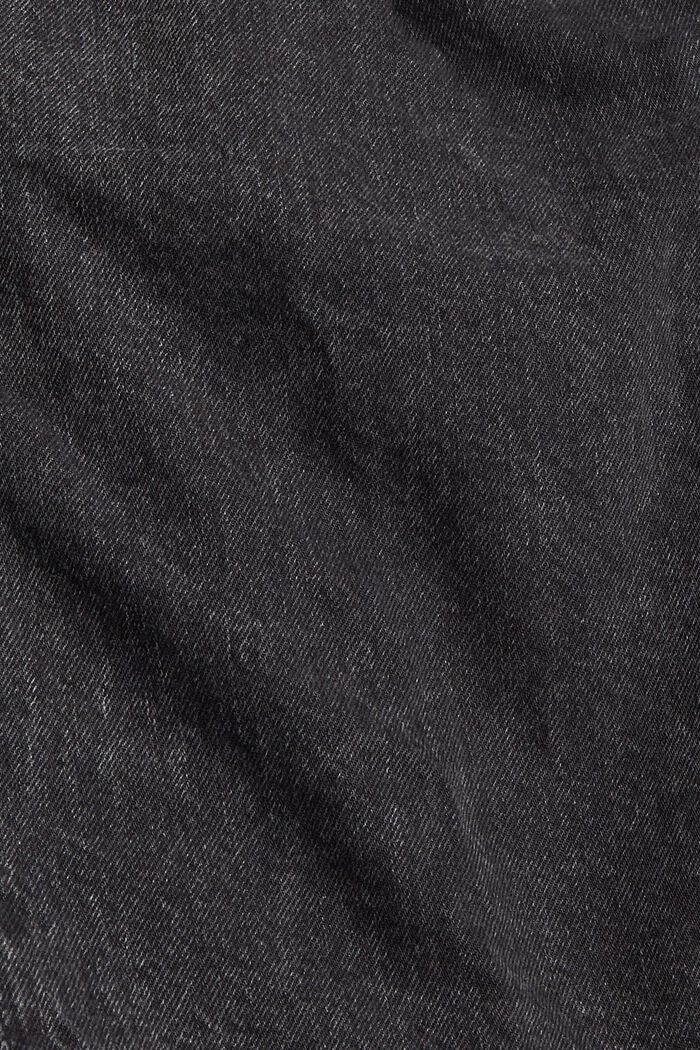 Organic cotton paperbag skirt, BLACK DARK WASHED, detail image number 4