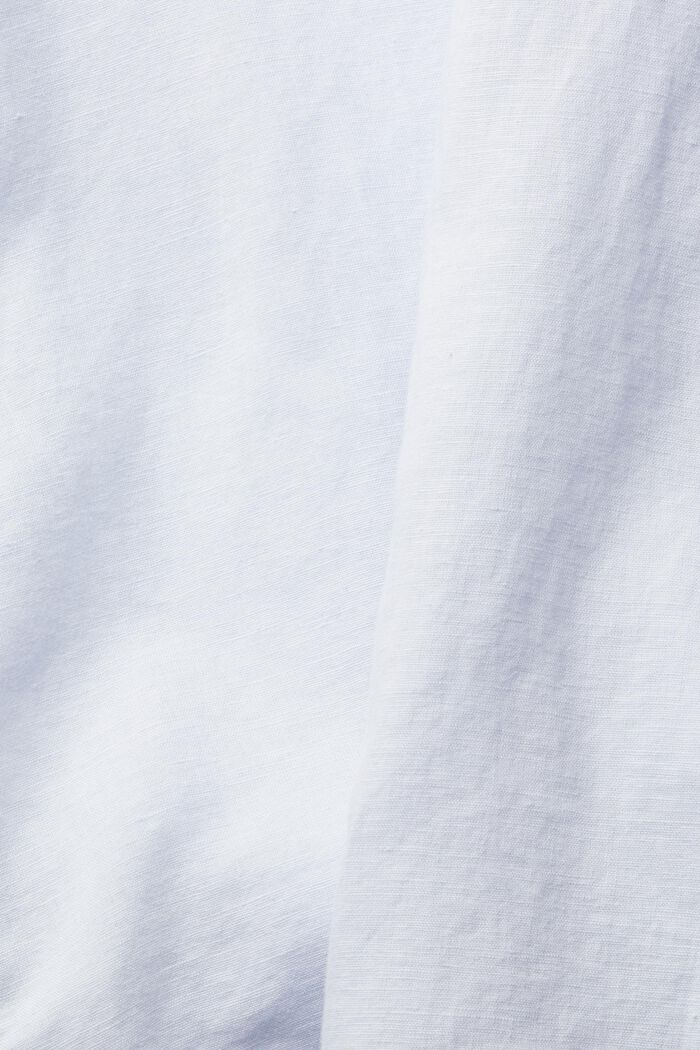 Linen blend oversized blouse, LIGHT BLUE, detail image number 1