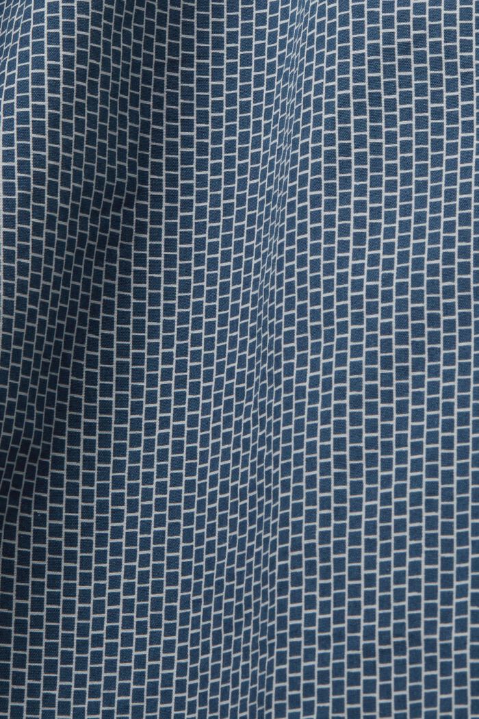 Cotton Poplin Shirt, GREY BLUE, detail image number 4