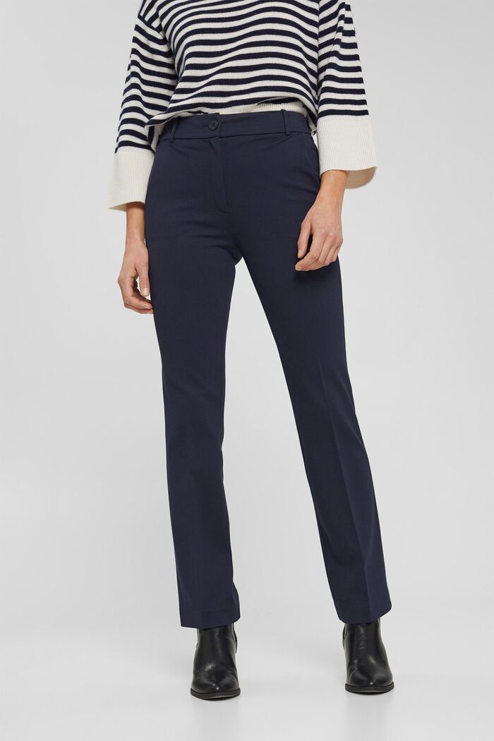 PUNTO mix + match bootcut trousers, NAVY, detail image number 0