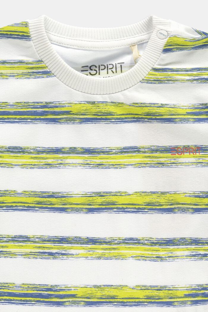 Striped T-shirt, organic cotton, WHITE, detail image number 2