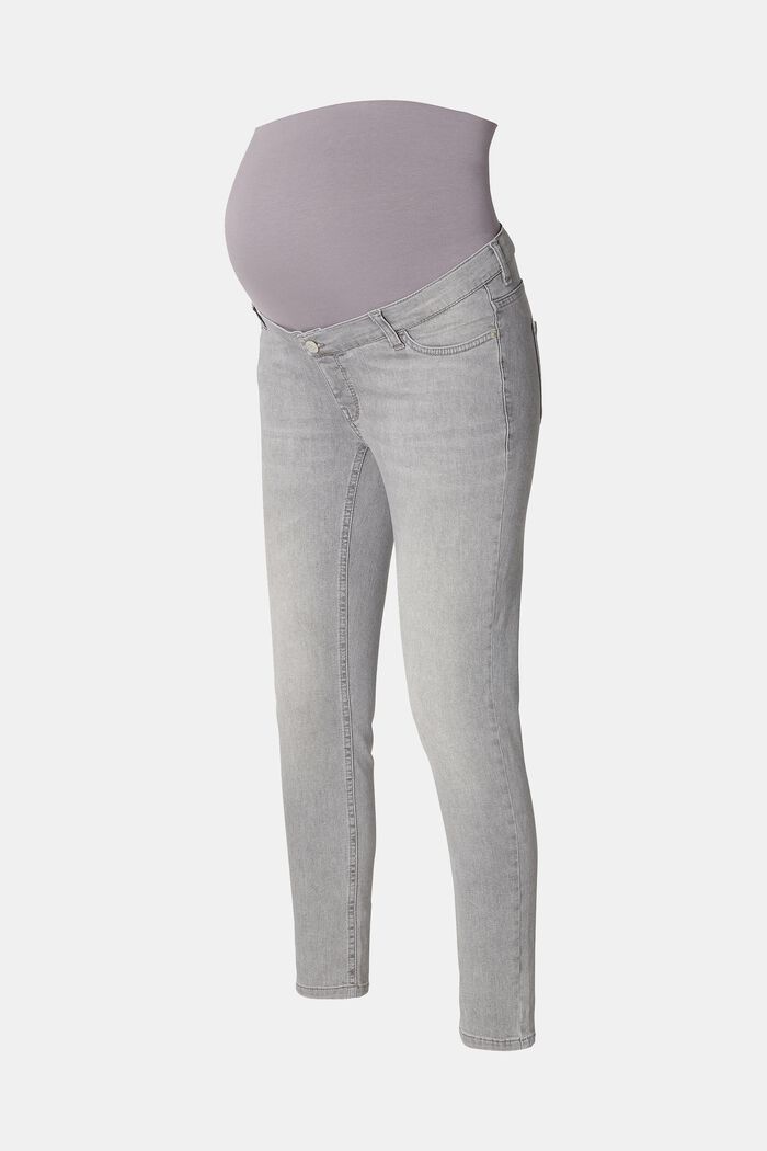 Skinny fit jeans with over-the-bump waistband, GREY DENIM, detail image number 5