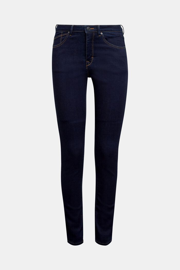 Stretch jeans containing organic cotton, BLUE RINSE, detail image number 0