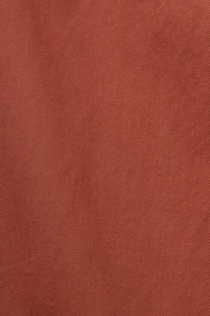Wide leg chino trousers, RUST BROWN, detail image number 6