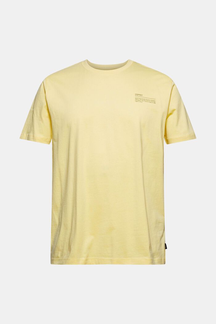 Jersey T-shirt with a print, 100% organic cotton, LIGHT YELLOW, detail image number 6