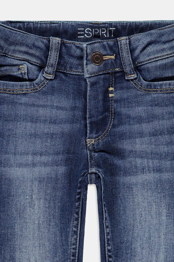 Capris jeans with an adjustable waistband, BLUE MEDIUM WASHED, detail image number 2