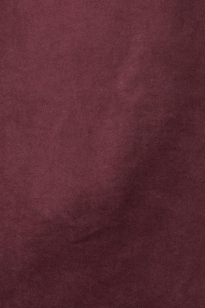Slim Fit Twill Pants, BORDEAUX RED, detail image number 5