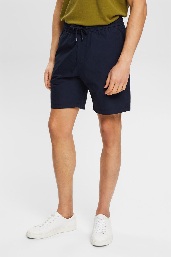 Cotton shorts, NAVY, detail image number 0