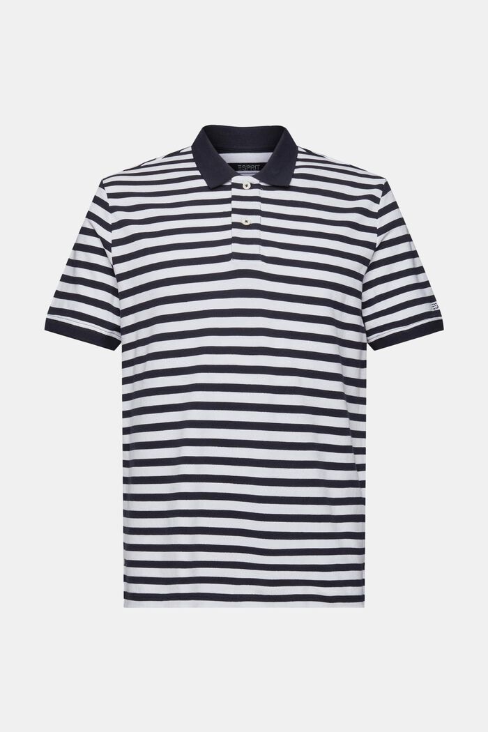 Striped slim fit polo shirt, NAVY, detail image number 6