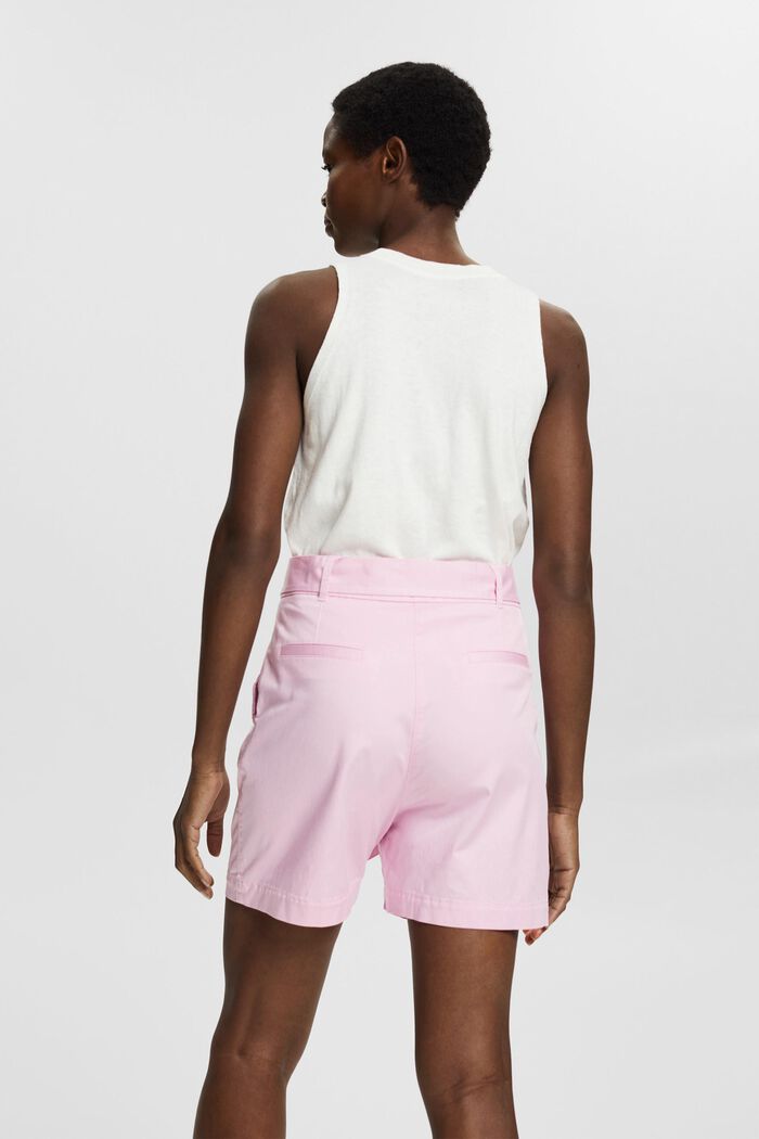 Shorts with a tie-around belt, LENZING™ ECOVERO™, PINK, detail image number 3