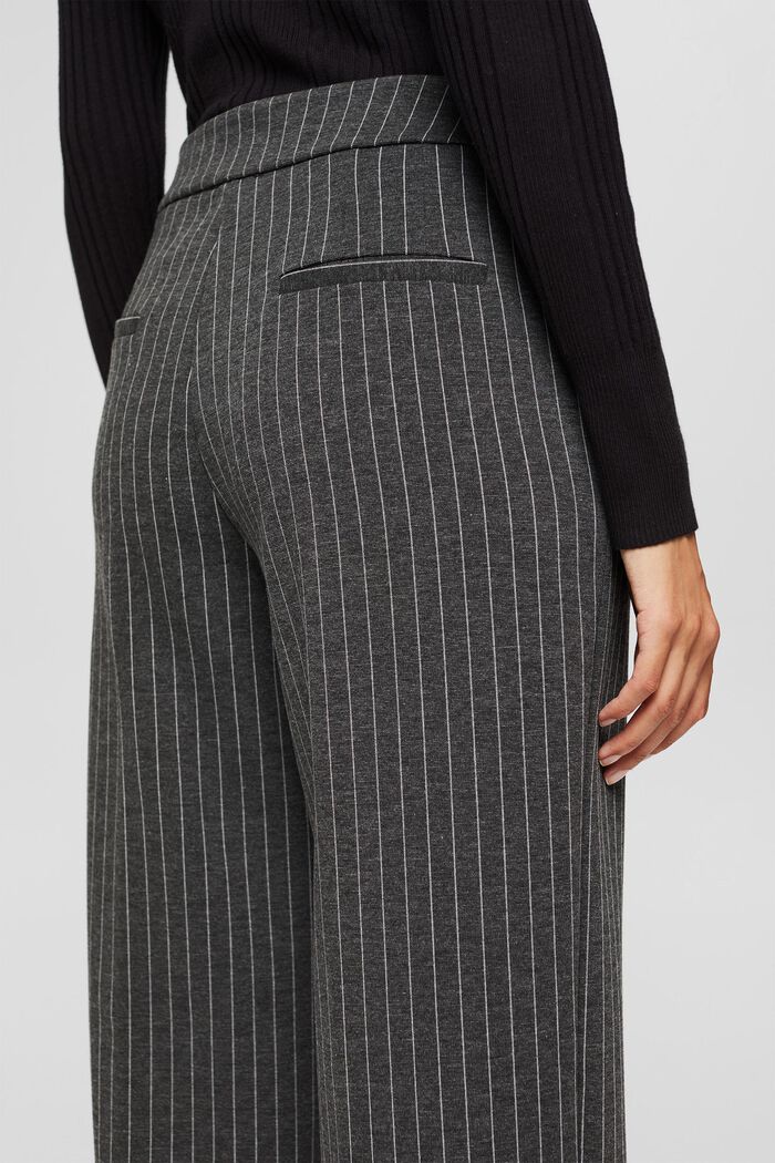Made of recycled material: PINSTRIPE mix & match trousers, BLACK, detail image number 5
