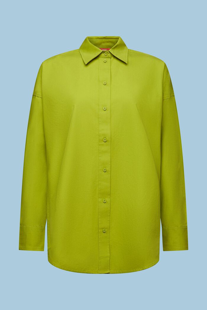 Cotton-Poplin Shirt, LEAF GREEN, detail image number 6