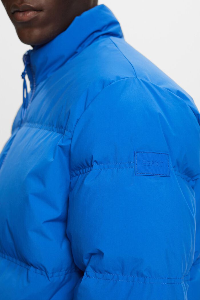 Recycled: puffer jacket with down, BRIGHT BLUE, detail image number 1