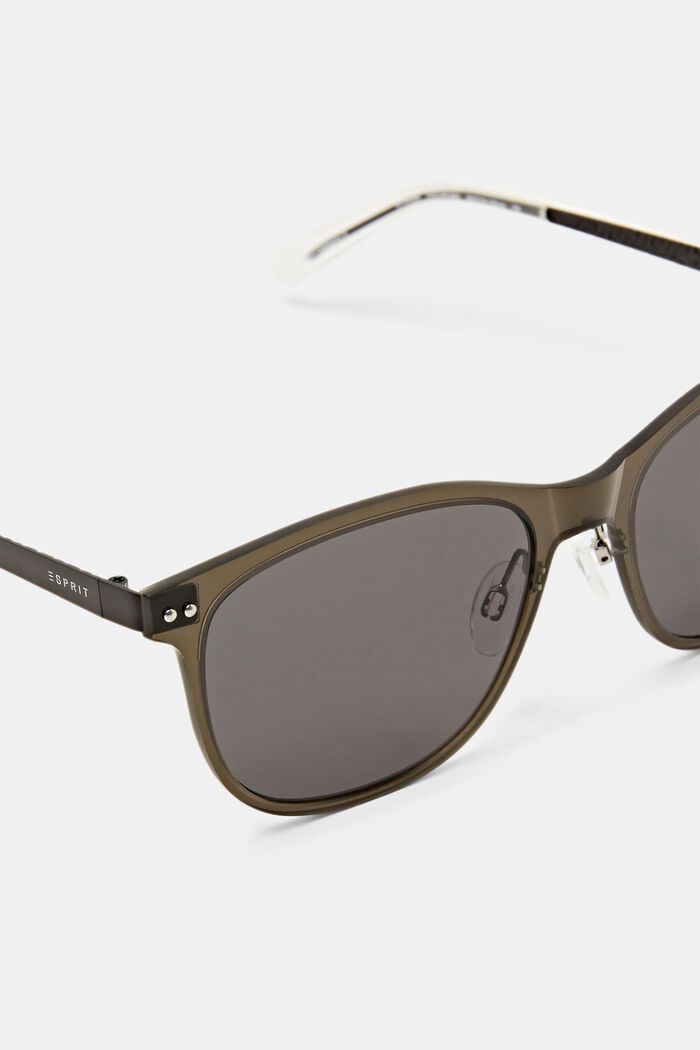 Tinted Square Framed Sunglasses, GREY, detail image number 1