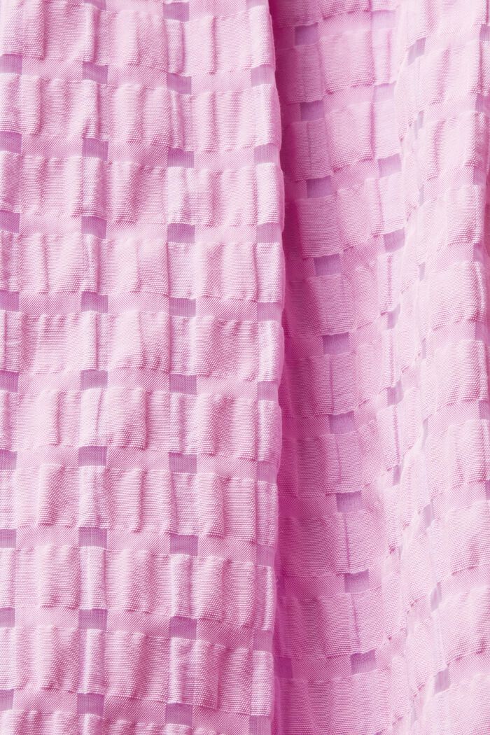 Textured mini dress with a flounced hem, LILAC, detail image number 5