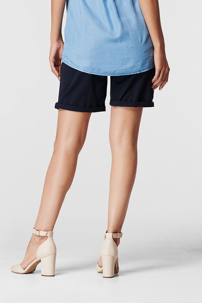 Shorts with an over-bump waistband and a belt, NIGHT SKY BLUE, detail image number 1