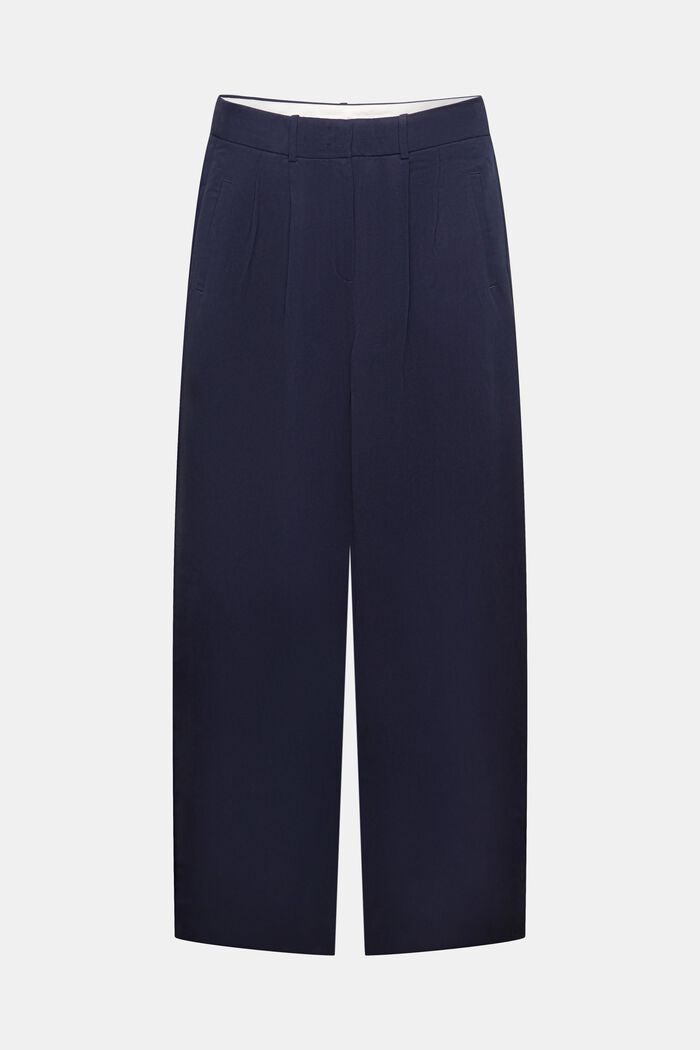 Twill Wide Leg Pants, NAVY, detail image number 7