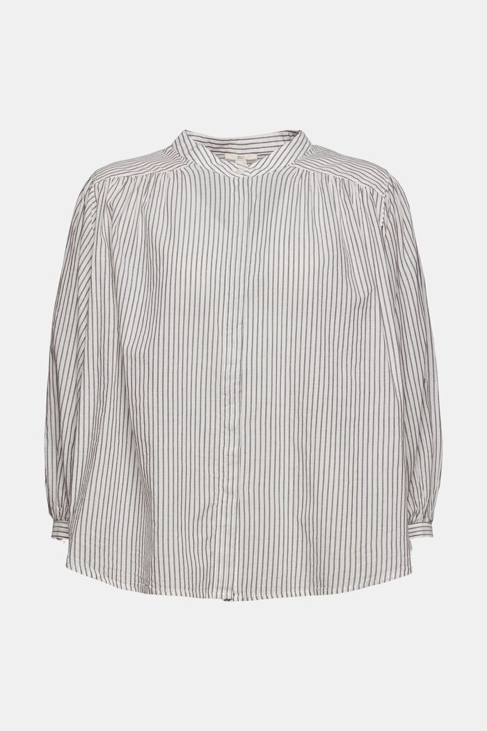 Blouse with 3/4-length sleeves, 100% cotton, OFF WHITE, detail image number 6