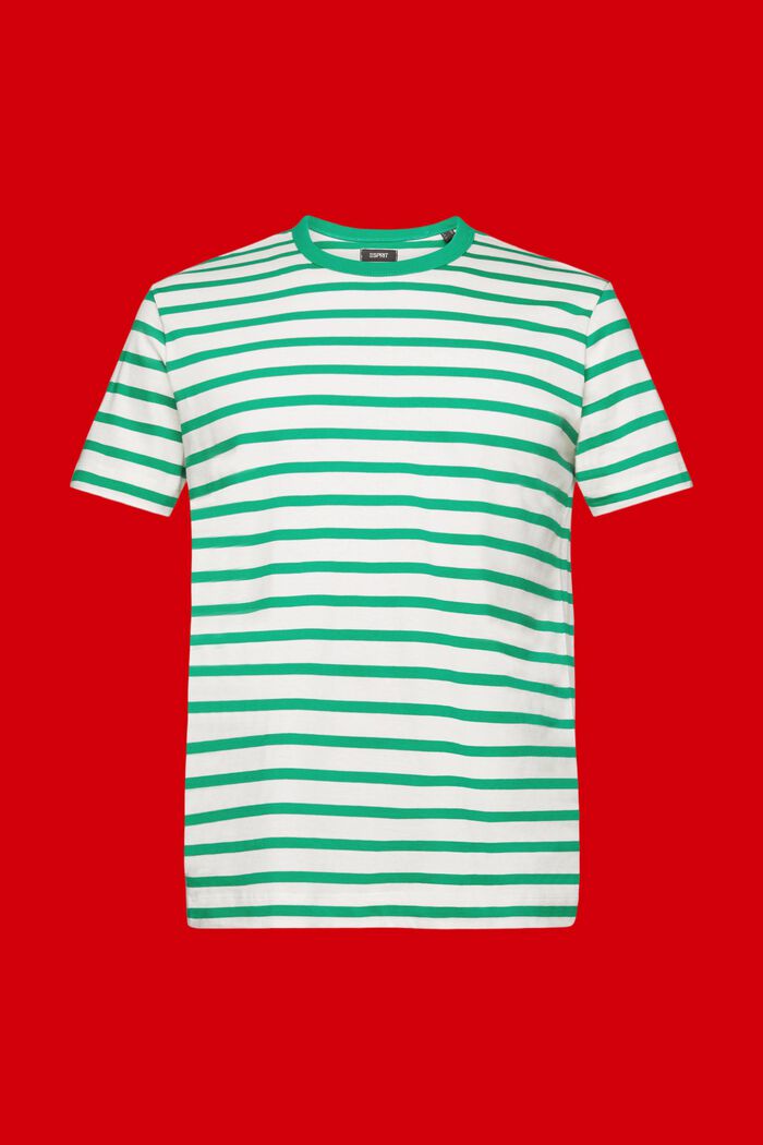 Striped sustainable cotton t-shirt, GREEN, detail image number 6
