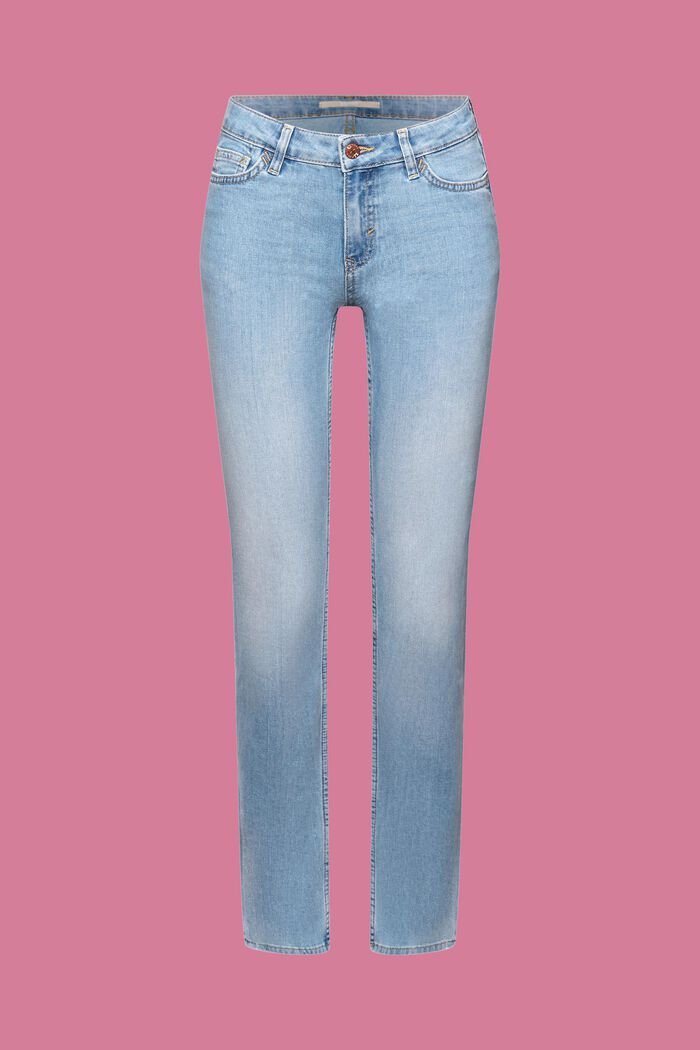 Stretch jeans, COOLMAX® EcoMade, BLUE MEDIUM WASHED, detail image number 6