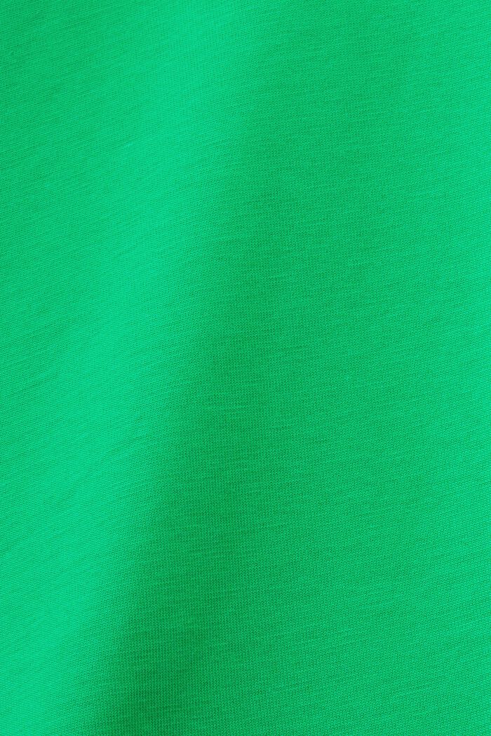Pima Cotton-Jersey Crewneck T-Shirt, GREEN, detail image number 6