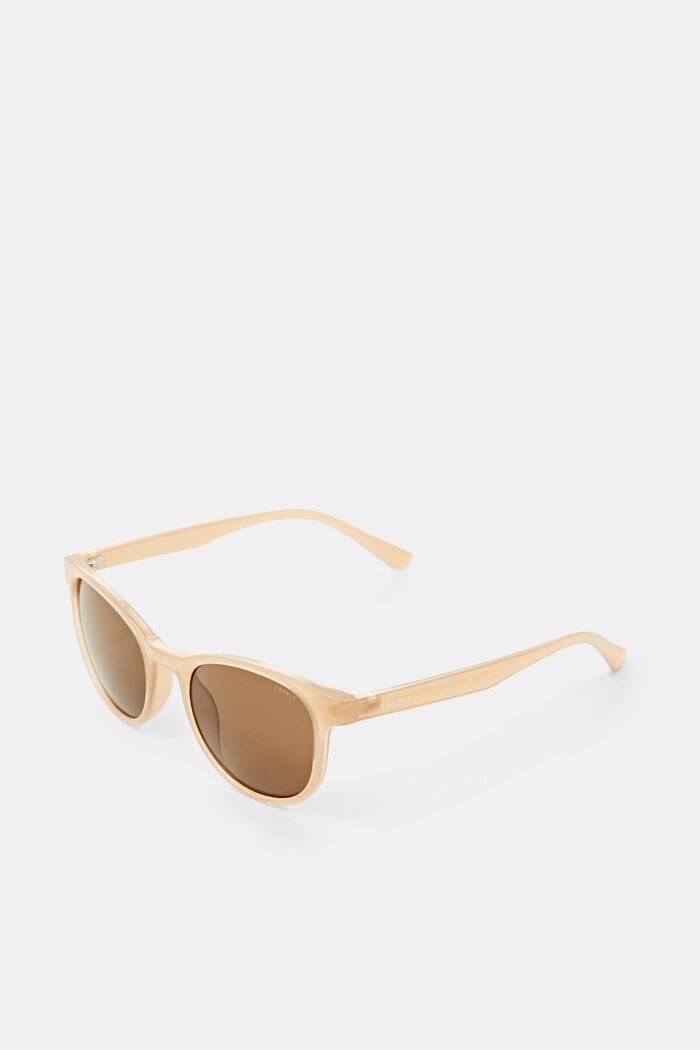 Square Framed Sunglasses, BEIGE, detail image number 0